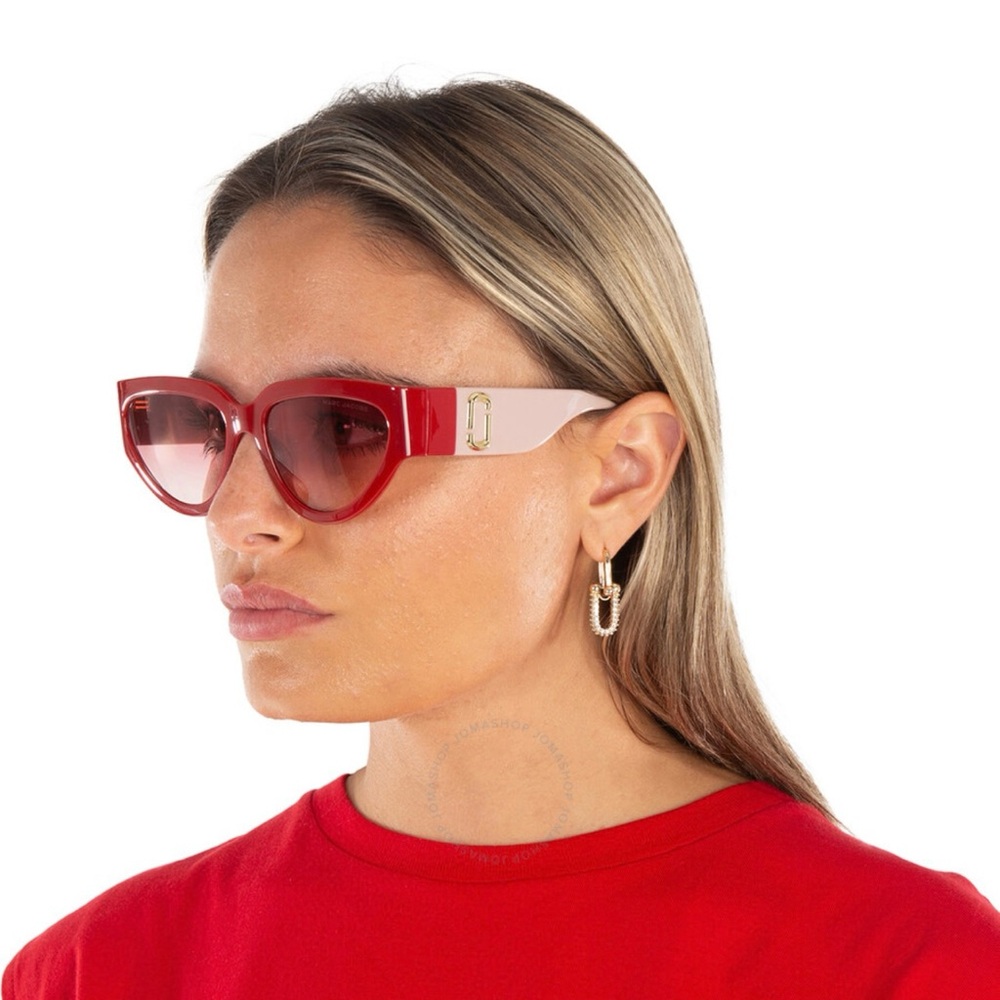 Marc Jacobs Red and Pink Fashion Sunglasses